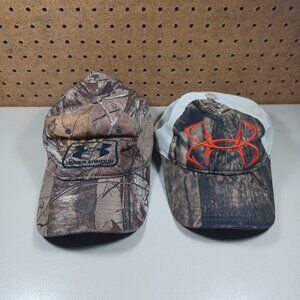 Under Armour mens tree camo hunting fishing hat lot L XL (2)